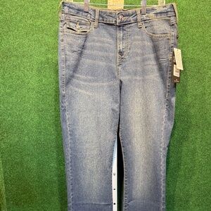 183 NWT True Religion Jeans Becca Mid Rise Bootcut W32 Crystal Pockets